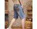 Men's Stretch Denim Shorts - Summer Fashion Slim Fit Embroidered Casual Cargo Shorts For Streetwear_mkmklike.com
