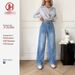 High Waisted Wide Leg Jeans For Women – Vintage Washed, Flowy & Relaxed Fit, 70% Cotton, Boho Chic (S-Xl, Light Blue, Stretch Comfort)_mkmklike.com