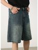 Nirben Denim | New Denim Shorts Men's Summer Ins Trendy Shorts Loose Versatile Casual Pants_mkmklike.com