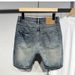 Men's Clothing Patch Embroidered Denim Shorts Handsome High Street Retro Casual Fashion American Summer_mkmklike.com