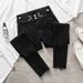 High Waisted Slimming Stretchy Tapered Cropped Pencil Jeans for Women Summer 2021 Fashionable Comfortable Denim Pants_mkmklike.com