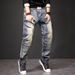 Spring And Autumn New Products Heavy Industry Washing Jeans Men's American High Street Loose Nostalgic Retro American Straight Pants_mkmklike.com