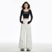 White High-waisted Straight-leg Jeans For Women, 2025 Autumn New Women's Fashion, Loose-fitting Slimming Narrow Wide-leg_mkmklike.com