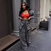 Women's Retro Heavy Duty Denim Two Piece Set Wide Leg Loose Fit European And American Fashion Cross Border E-commerce_mkmklike.com