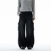 Men's Distressed Cargo Jeans - Streetwear Oversized Drop-Cut Denim Pants With Multi-Pockets For Hip-Hop & Grunge Style_mkmklike.com