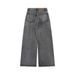 Painted Inkjet Wide-Leg Jeans For Men High Street Trend Washed Vintage Design Loose Casual Straight-Leg Pants_mkmklike.com