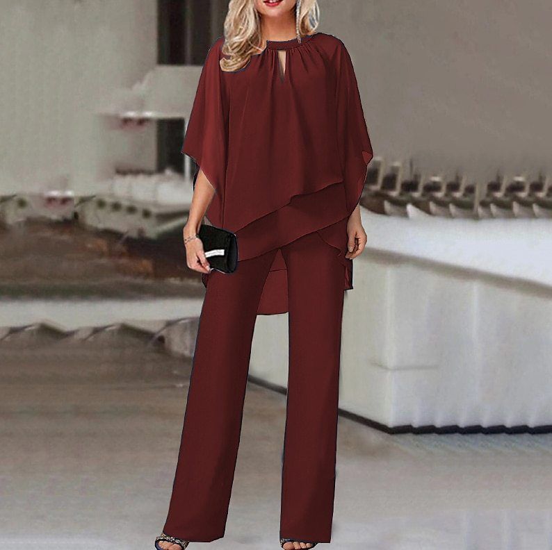 Women's Clothing hot-selling new European and American fashion solid color loose casual irregular suit_mkmklike.com