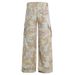 Ink Tie-Dye Camouflage Cargo Pants Men's Trendy Brand Small Niche Multi-Pocket Design Wrinkled Wide-Leg Straight Jeans_mkmklike.com