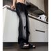 Nordmann American Style Vibe Jeans For Men, Reversible Design, Vintage Washed Casual Distressed Straight Pants, Gradient Trendy_mkmklike.com