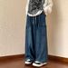 Wide Large Pocket Work Pants For Men's Spring And Summer New Trend Brand Neutral Loose Straight Leg Jeans_mkmklike.com