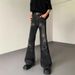 Washed Old Cracked Pleated Wide-leg Jeans Men's Vibe American High Street Niche Loose Casual Straight Pants_mkmklike.com
