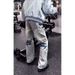 Light Blue Lightning Wash Ripped Jeans Straight Leg Trousers Men's Cleanfit High Street Style Vibe Pants_mkmklike.com
