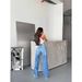 Women's High Waist Relaxed Fit Washed Denim Jeans Straight Leg Casual Trousers For Streetwear Fashion (XS-5XL)_mkmklike.com