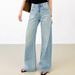 Women's Clothing High Waist Wide Leg High Count Cotton Jeans Retro Washed Loose Straight Trousers For Women_mkmklike.com