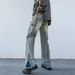 Nordmann American High Street Jeans Men's Autumn And Winter Style Straight Loose Slimming Trousers Design Sense Retro Wide Leg_mkmklike.com