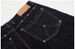 Turquoise Rivet & Button Embellished Denim Jeans – Scimitar Cut Wide-Leg Pants For Men_mkmklike.com