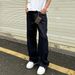 Unisex Classic Blue Straight-Leg Jeans – Retro Clean Fit, Relaxed & Comfortable | Vintage-Inspired Denim Pants For Men & Women_mkmklike.com