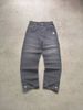 Men's Washed Grey Denim Jeans - US Embroidered Streetwear Jeans With 100% Cotton Comfort_mkmklike.com