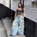 Summer 2027 Fashion European-USA Style Jeans Women Cotton Low Waist Broken Hole Vintage Do Old Washed Straight Type Denim Pants S-3XL_mkmklike.com