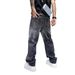 Streetwear Splatter Paint Jeans – Unisex High-Waisted Wide Leg Denim With Graffiti Wash (M-3XL, 90s Hip Hop, Distressed Hem, Vintage Baggy Fit)_mkmklike.com