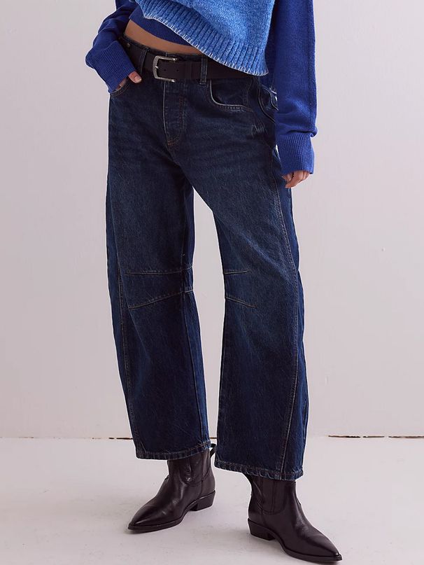 Women’s Loose Fit Wide Leg Jeans – Mid-Low Waist Washed Denim Pants In Greyish/Bluish/Dark Blue/Black (XS-XL)_mkmklike.com