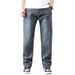 Factory Direct Sales European And American Straight Jeans Men's Loose Deep-grade Retro Jeans Foreign Trade Large-size Men's Velvet_mkmklike.com