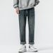 High Elastic Jeans Men's Small Feet Loose Retro Washed Trendy Brand Harlan Pants Large Size Middle Waist Youth Control Price 108 Know Clothes Decorat_mkmklike.com