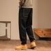 Factory Direct Sales Autumn And Winter New Non-fading Jeans Men's Trendy Brand Elastic Waist Elastic Badge Large Size Jeans Men_mkmklike.com