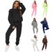 fashion suits for women long-sleeved loose round neck sweatshirt casual sports trousers_mkmklike.com