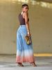 Women's Ombre Faded Denim Jeans - Stretch Comfort Fit High Waist Loose Straight Leg Pants (Blue, S-2XL)_mkmklike.com