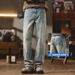 Men's Retro Blue Straight Leg Jeans Loose Fit Wide Leg Casual Long Pants Trendy Spring Autumn Style_mkmklike.com