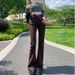 Women's High-waisted Micro-flare Jeans, 2022 New Spring-summer Slim-fit, Height-enhancing, Straight-leg, Loose-fitting,_mkmklike.com