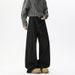 American High Street Autumn Winter Retro Casual Denim Raw Cowhide Scimitar Jeans Unisex Loose Plus Size Straight Long_mkmklike.com