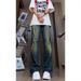 Retro Distressed Jeans For Men – Vintage-Inspired High Street Flare With Lightning Wash & Relaxed Fit_mkmklike.com