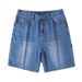 In Stock Men's Denim Summer Loose Casual New Versatile Simple Five-Point Mid-Length Shorts_mkmklike.com