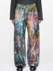 Men's Clothing New 3D Color Printing Ink Painting Palette Wide Leg Jeans Casual Pants High Quality For Men And Women Same Style_mkmklike.com