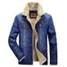 2026 Fashion Wintercoat Cowboy Outerwear Men's Cotton Lapel Long Sleeve Single-Breasted Thick Keep Warm Fleece Denim Jacket M-6XL_mkmklike.com