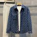 Men's Summer Fashion Loose Fit Gradient Rainbow Floral Denim Short Sleeve Shirt Trendy Casual Style For Men_mkmklike.com