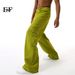 EF JEANS | 2024 New American Solid Color Big Pocket Overalls Fruit Green Casual Loose Straight Jeans_mkmklike.com