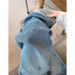 New Autumn Blue Embroidered Rhinestone Jeans For Women, Plus Size, High-waisted, Slimming, Wide-leg, Casual, Versatile_mkmklike.com