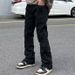 Men's White Distressed Jeans – High Street Straight Leg Ripped Hem Denim Pants (Mid-Rise, Vintage Wash, Light Stretch)_mkmklike.com