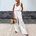 Women's Clothing spring and summer new suspender sleeveless pocket jumpsuit INS casual loose_mkmklike.com