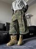 Men's Clothing Retro Camouflage Cropped Pants Summer Cool Wide Leg High Street Style Shorts Spring And Summer_mkmklike.com