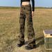 Spring Autumn American Style Trendy Flared Camouflage Cargo Jeans For Men And Women, Ins High Street Three-Dimensional_mkmklike.com