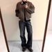 Men's Retro Whiskered Washed Denim Jeans Slim Fit Straight Leg Slightly Flared Trendy Brand High Street Vibe Long Pants_mkmklike.com