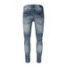 Men's Clothing Jeans Pants Torn Jeans High Street Hole Blue Denim_mkmklike.com