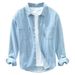 Men's Clothing Cotton Men's Denim Shirt Jacket Long Sleeve Trendy Men's Work Shirt Loose Japanese Casual Shirt_mkmklike.com