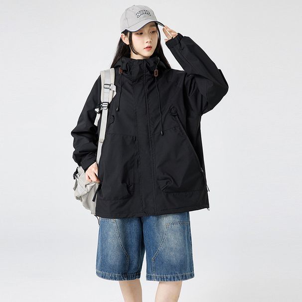 2024 Autumn Winter New Hooded Personality Trendy Versatile Men's Jacket Couple Coat_mkmklike.com