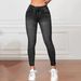 Mid Rise Stretch Jeans For Women – Vintage Washed Slim Fit Denim Pants (Breathable Cotton Polyester Blend, Summer Casual)_mkmklike.com