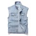 Sleeveless Denim Vest For Women & Men - Vintage Chinese Style Casual Jacket, Slim Fit, Lightweight, Versatile Layering Piece_mkmklike.com